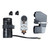 Secop NF7CLX R404a Hermetic Refrigeration Compressor 1545 BTU LBP 4760 BTU HBP 115V 1/3HP