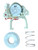 Choice Parts Washer Actuator, Spring, and Clutch Kit for GE WH03X30517 WH05X24185 WH01X24434