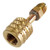Yellow Jacket 19124 A2L Bottle Tank Straight Adapter 1/4" LH (Left Handed) FFL to 1/4" RH MFL 