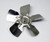 Metal Fan Blade A95225 9" Diameter 5 Blades 1/4" Bore Hub CCW 30 Degree Prop