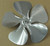 A65123 Metal Fan Blade 12" Diameter 5 Blades 5/16" Bore Hub CW 23 Degree Prop