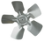 A63479 Metal Fan Blade 10" Diameter 5 Blades 1/4" Bore Hub CW 28 Degree Prop