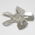 A60714 Metal Fan Blade 7" Diameter 5 Blades 1/4" Bore Hub CCW 27 Degree Prop