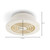 White SEVZW 4", 5", 6" Soffit Exhaust Vent for Bathroom and Kitchen Fan Venting