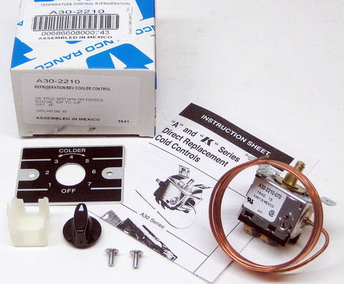 「Ranco 二段式 温度コントローラー（新品未使用・シール未開封）」 Ranco Cold Control for Refrigerators | McCombs Supply Co | A30-2210