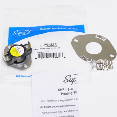Supco Limit Thermostat | McCombs Supply Co | SHL200-40