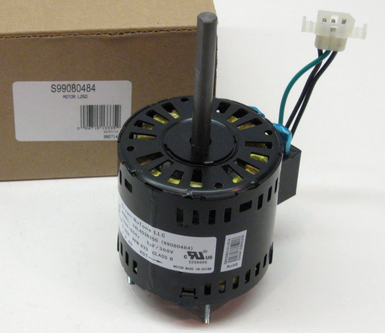 99080484 Broan Nutone Fan Motor for L250 Venitlator JA2Y045N