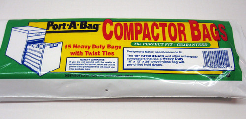Port-A-Bag 18 TRASH COMPACTOR BAGS 15-pk - K12 (Original Version)