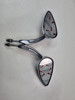 Wille G Skull teardrop mirrors Harley Davidson Dyna Softail Sportster 56000394
