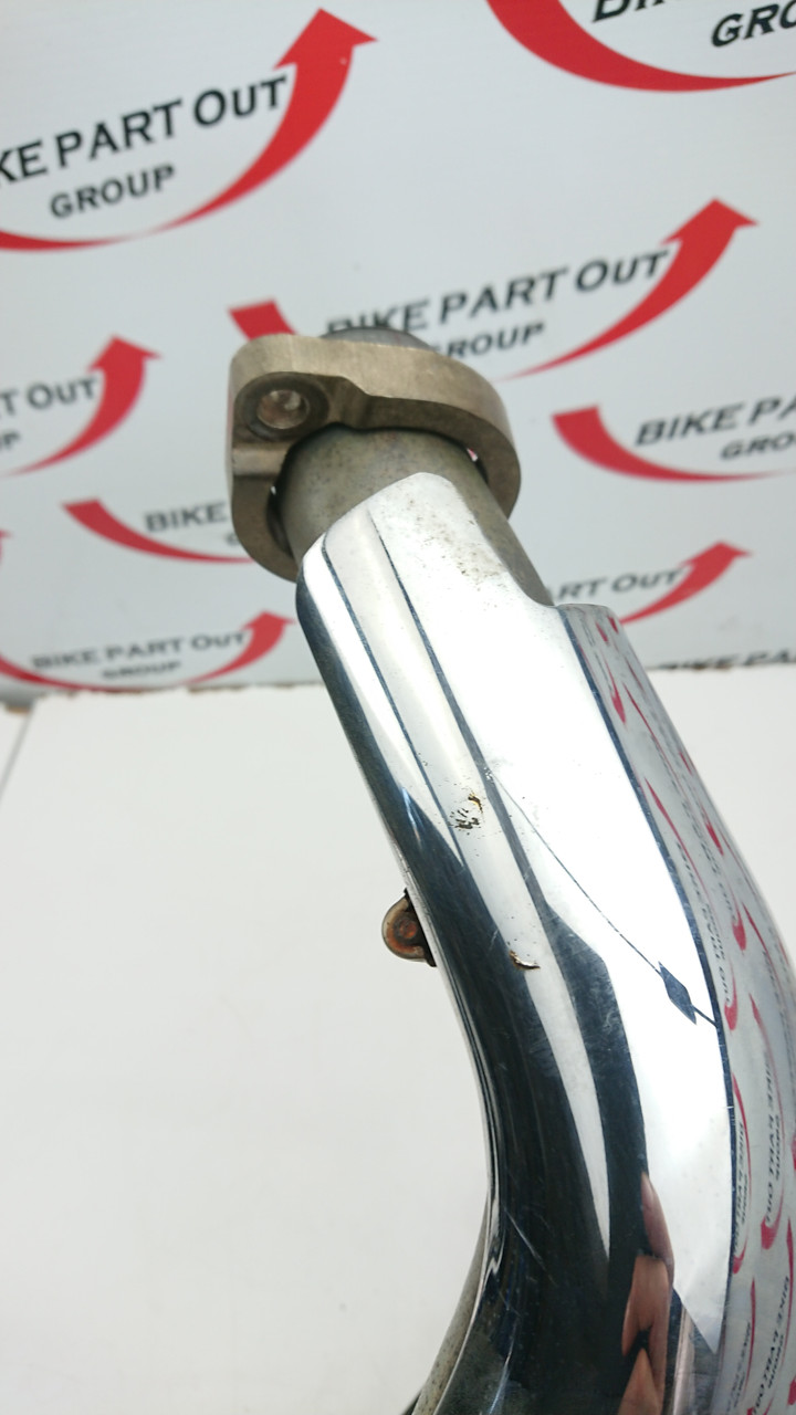 Front rear exhaust header pipes shield Harley Davidson Dyna 96ci