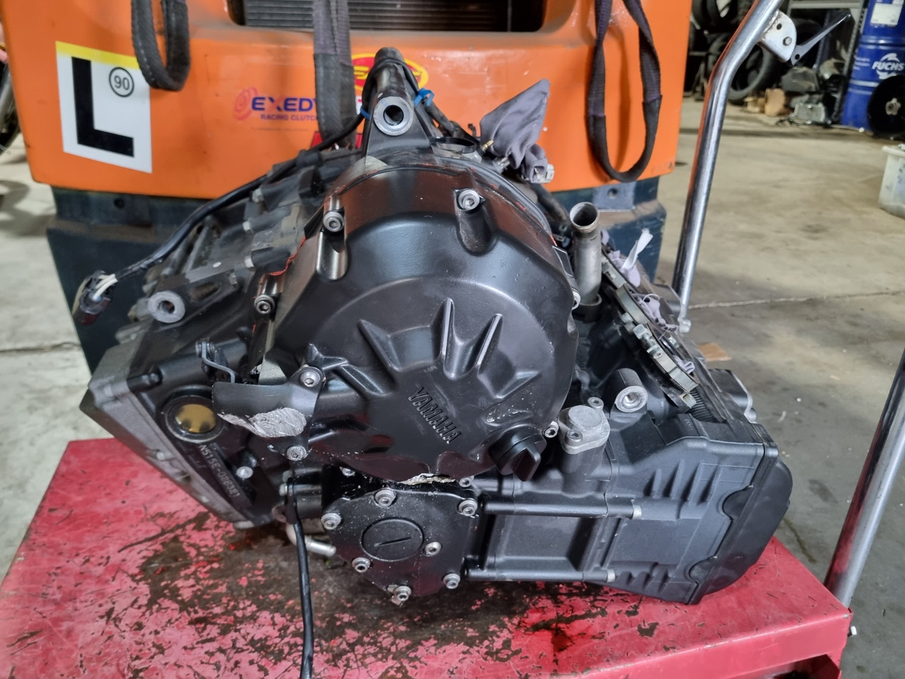 ユー Motor Engine Yamaha YZF-R1 R1 07-08 34000km - Bike Part Out