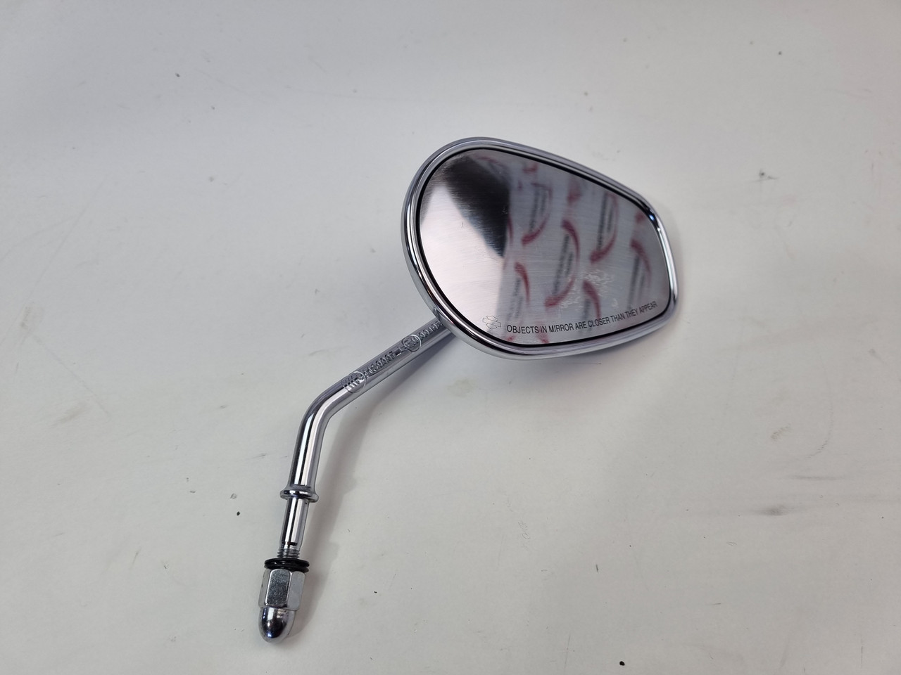 OEM RH Mirror Short chrome Harley Davidson softail dyna 03-21