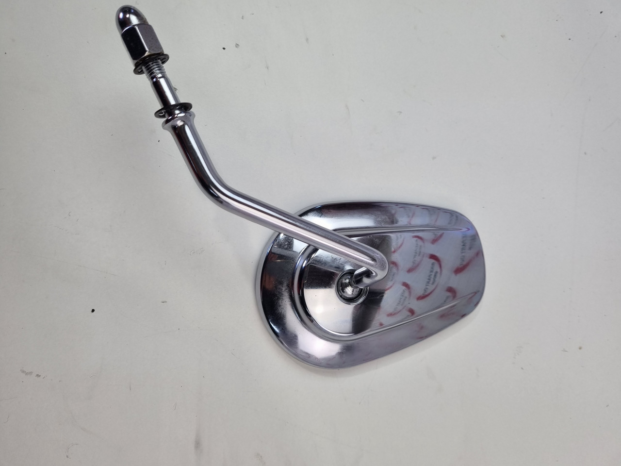 OEM RH Mirror Short chrome Harley Davidson softail dyna 03-21