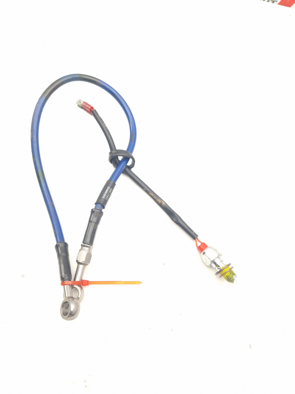 Braided rear brake hose pipe line switch Harley Sportster XL883