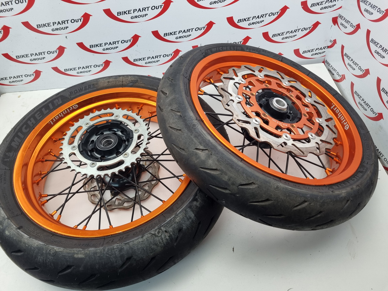 Geinhart Motard Supermoto Wheel Set Front Rear KTM450 KTM530