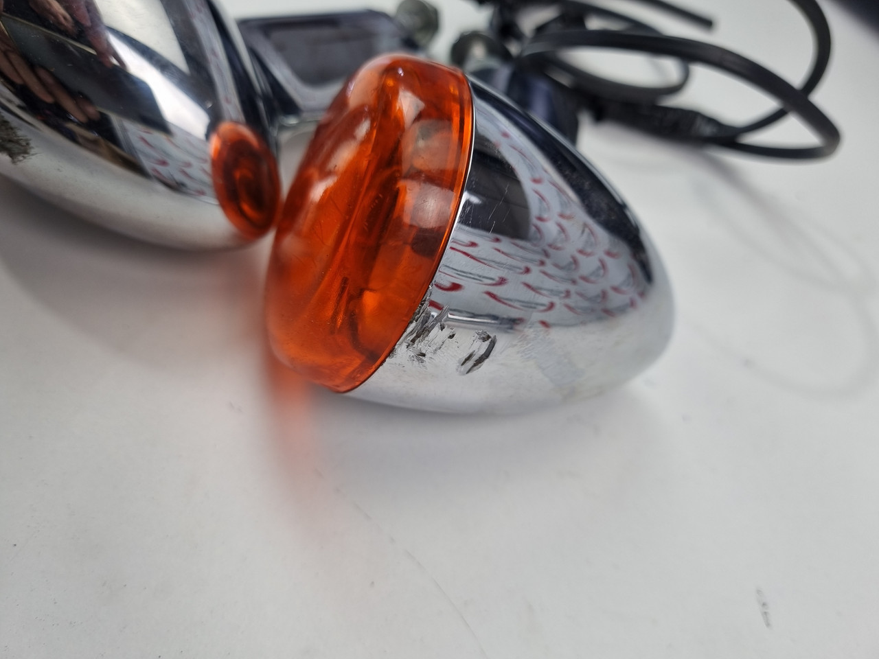 S Rear Blinker Pair Harley Davidson Dyna Softail Sportster 68480-02