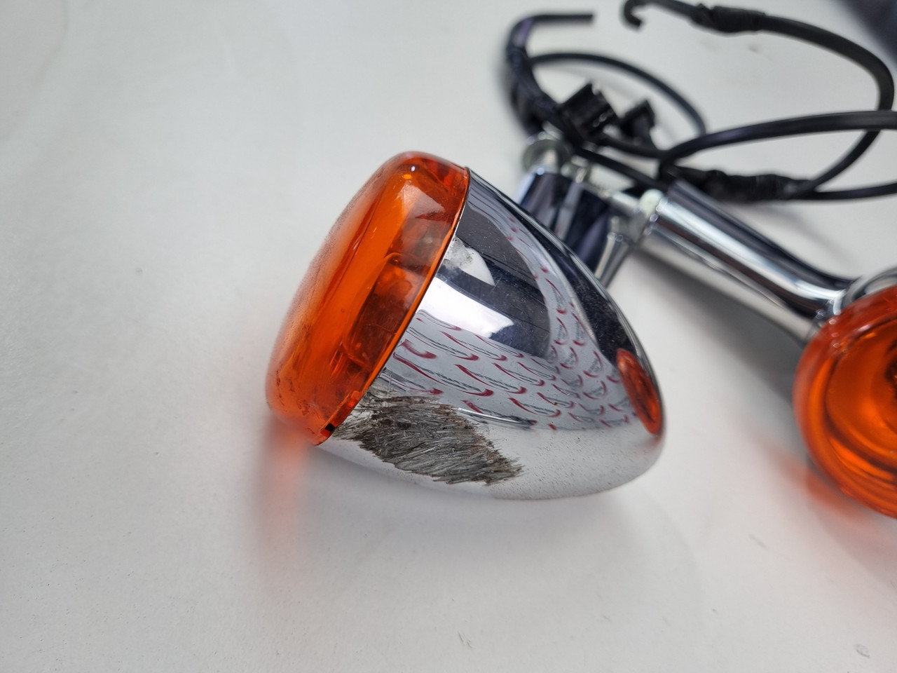 S Rear Blinker Pair Harley Davidson Dyna Softail Sportster 68480-02