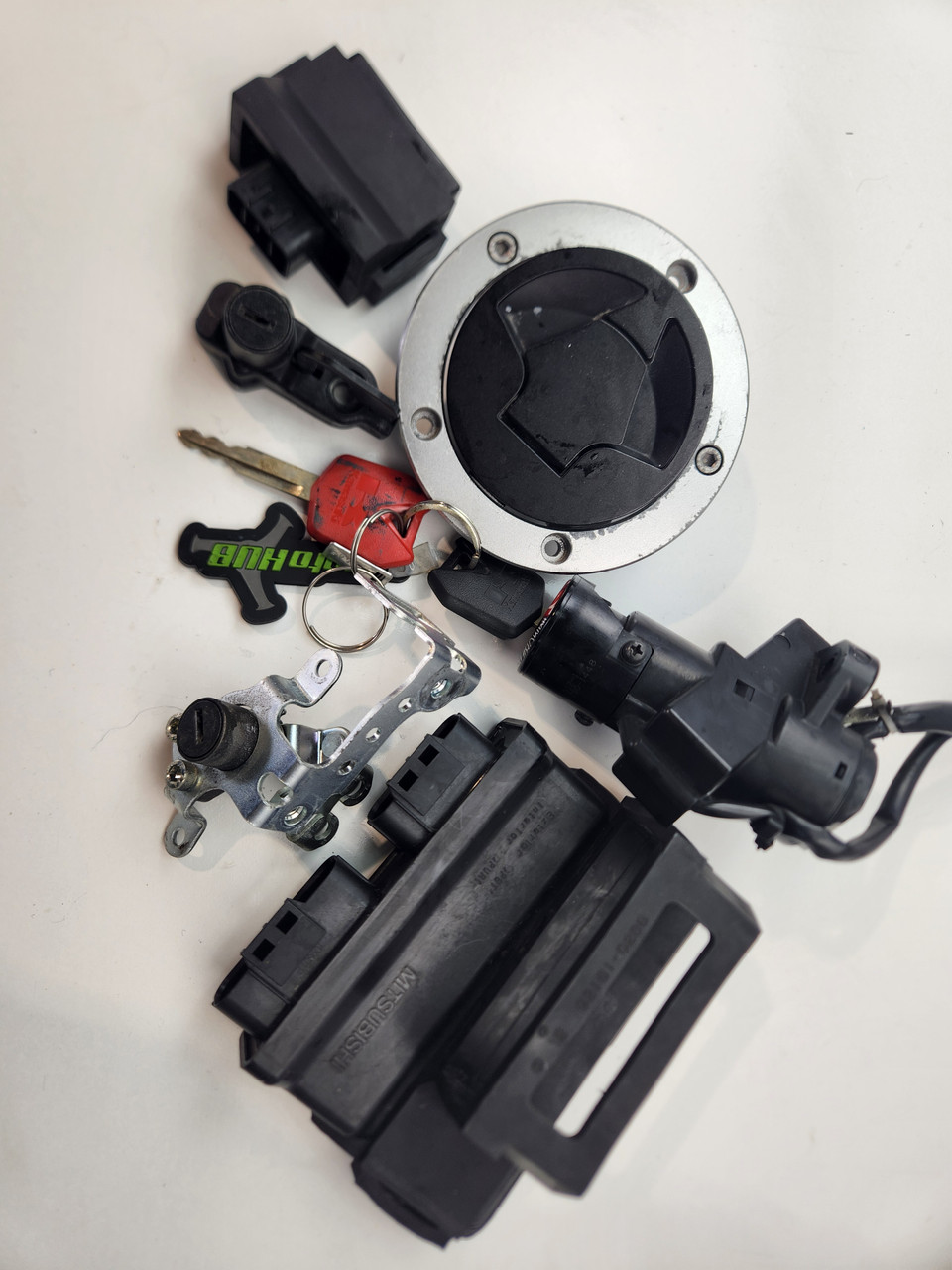 Lock key CDI immobiliser set Kawasaki ZX14 ZX1400 ZX14R