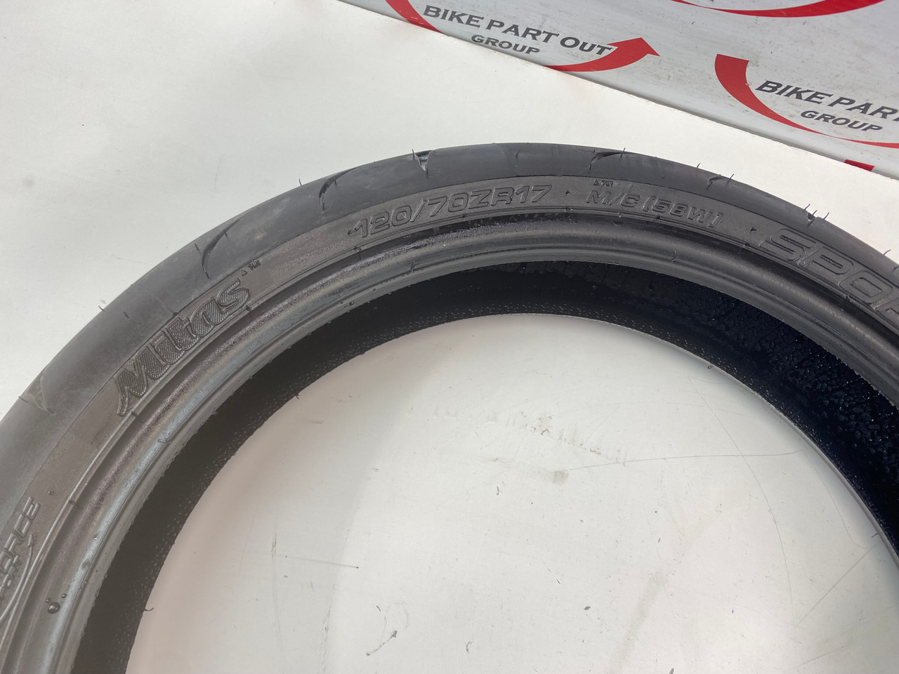 Pneu Moto Mitas Sport Force+RS 120/70 R17 58W - Radial, été, Haute Adhérence - Pour Sportives Et Roadsters - 2