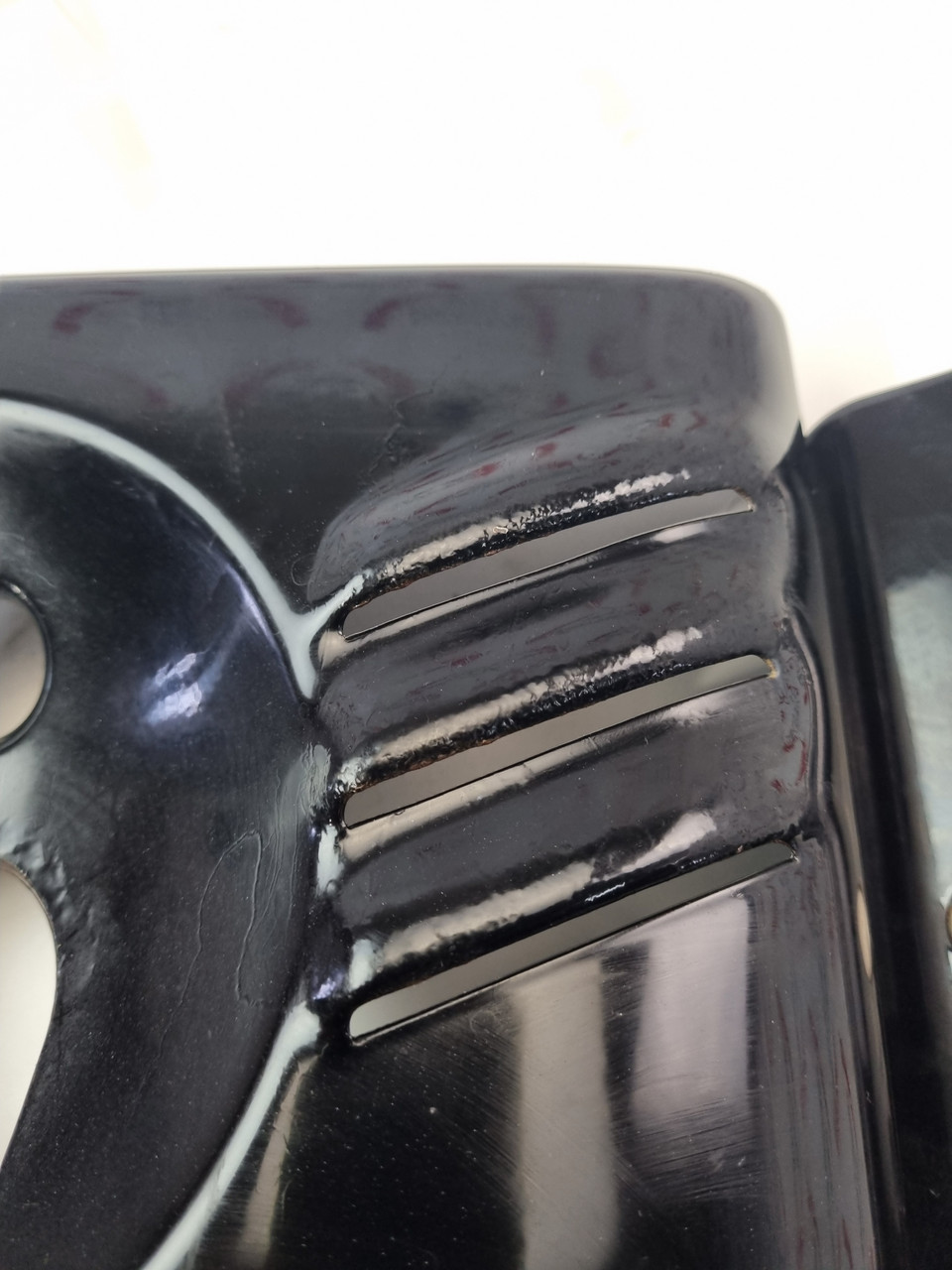 Headlight surround triple clamp side cover pair Harley Davidson