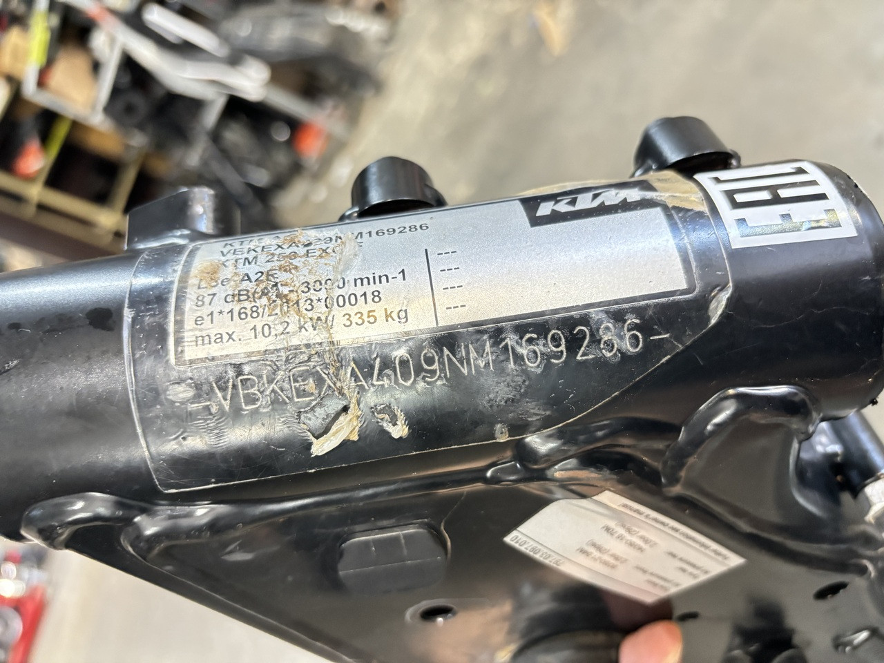 Frame KTM KTM250 250 EXC 350 20-22 7930310110033 Stat write off