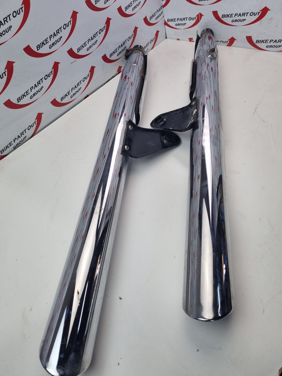 Exhaust Mufflers silencers Long straight through Triumph America