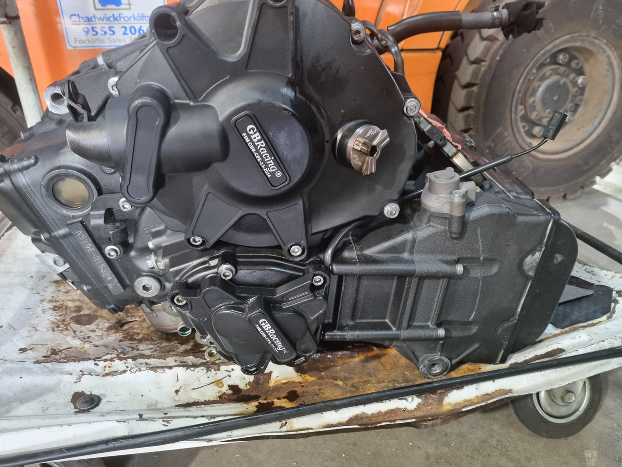 専用2 Motor Engine Yamaha YZF-R1 R1 12-14 8444km - Bike Part Out