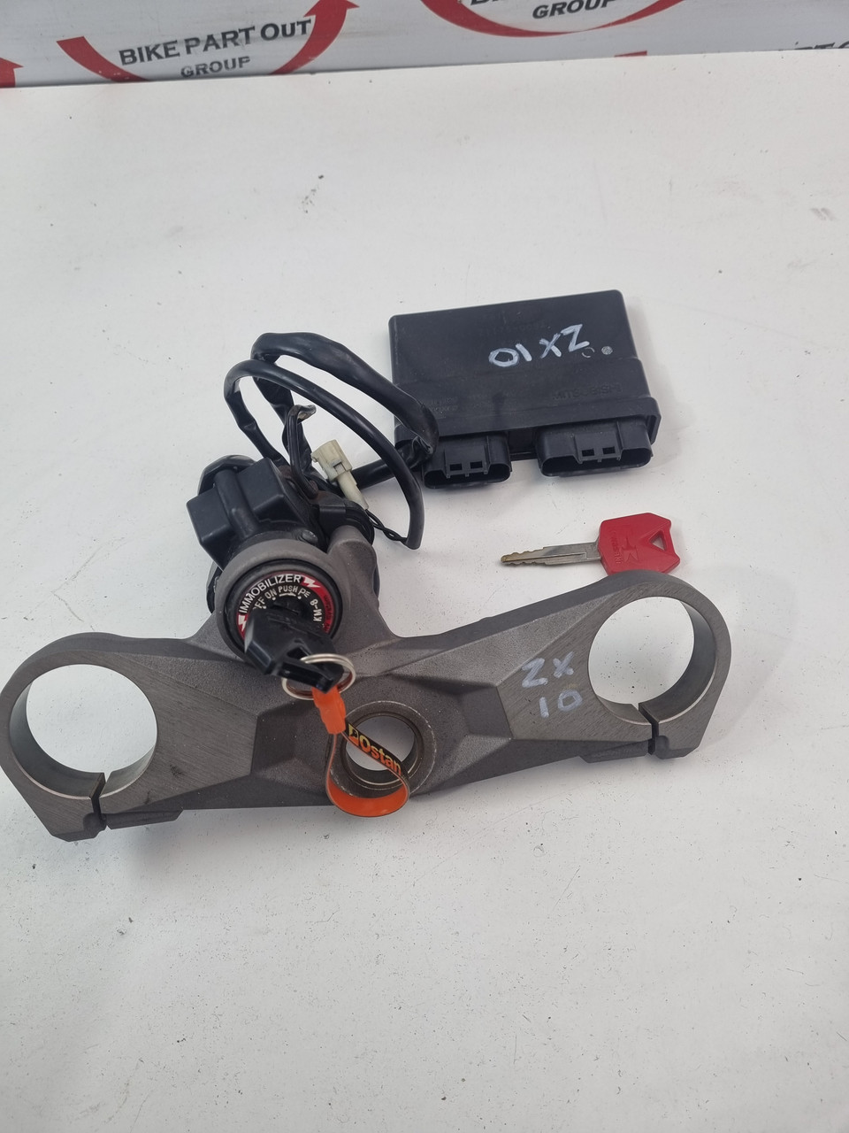 Coded CDI Ignition lock key set immobiliser Kawasaki Ninja ZX10