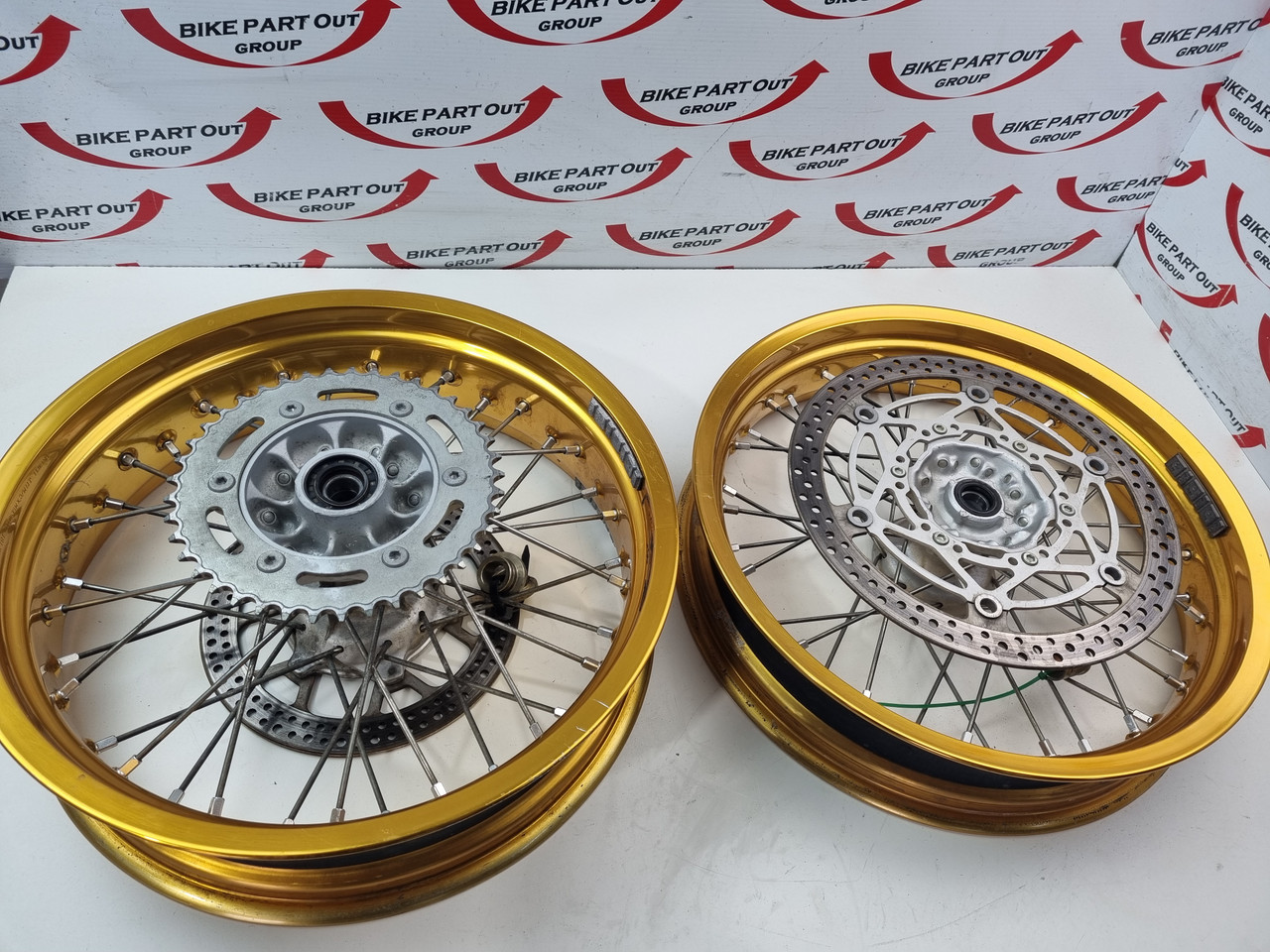 drz400sm用 Excel スポークホイール DRZ400SM 純正ホイール 前後セット