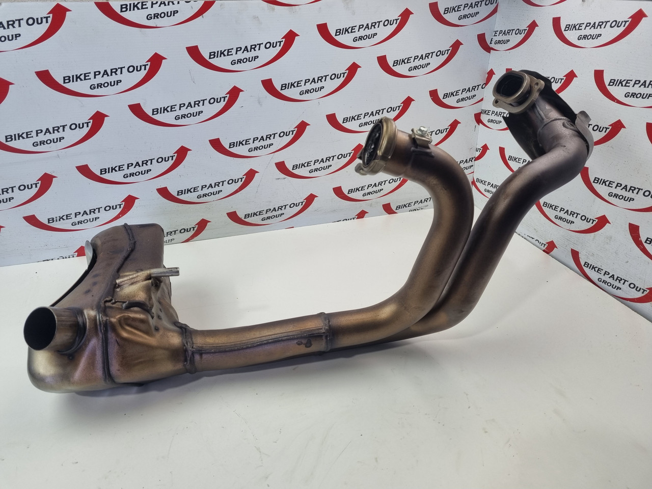 Exhaust muffler box front header INTL Indian FTR1200 2022