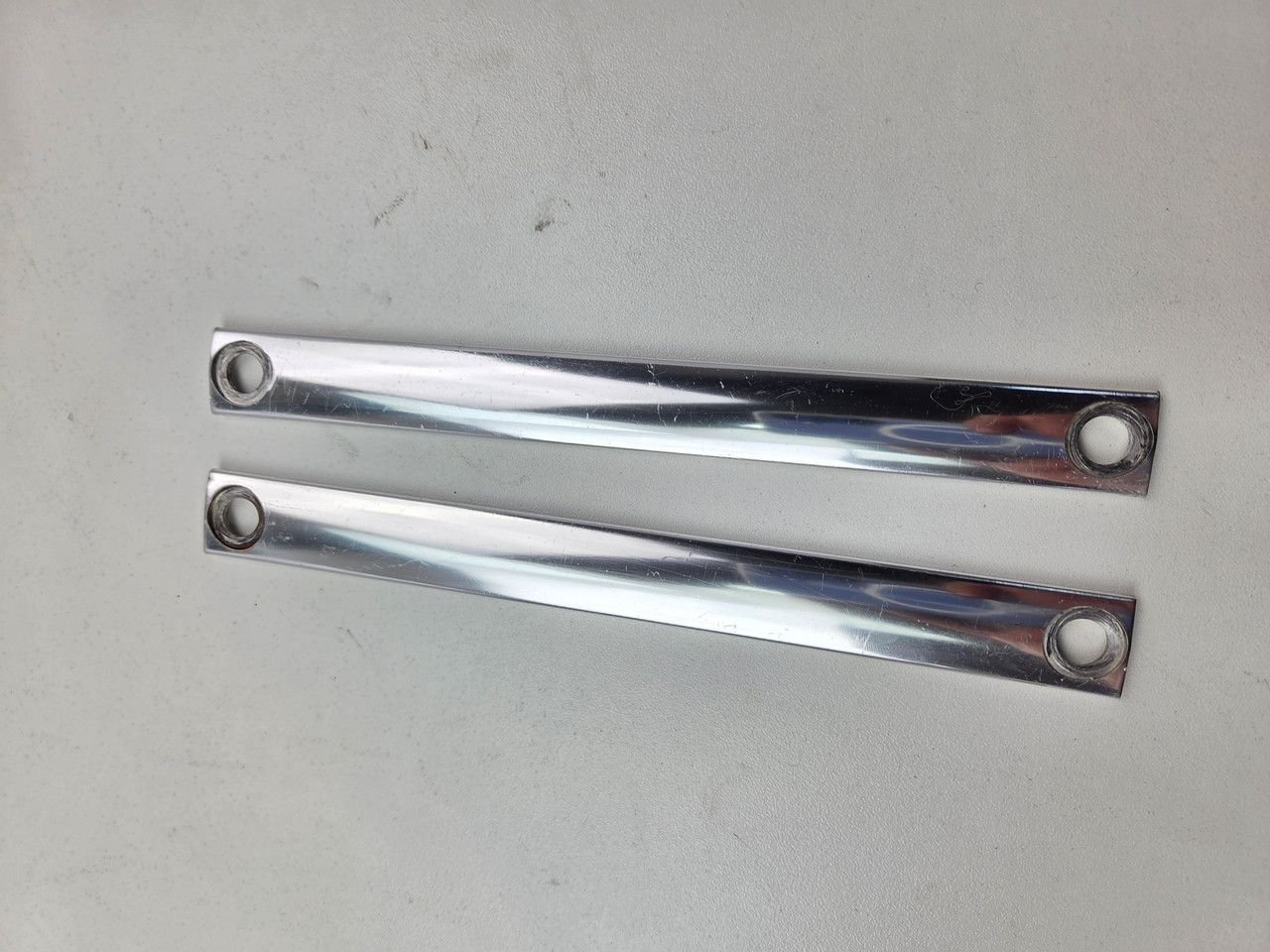 Triple clamp cover moulding pair Harley Davidson Softail Fat boy