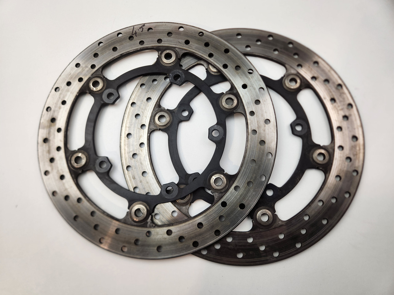 Front Brake Disc Pair 4.5mm Yamaha MT09 15-25 Tracer 15-20 1RC