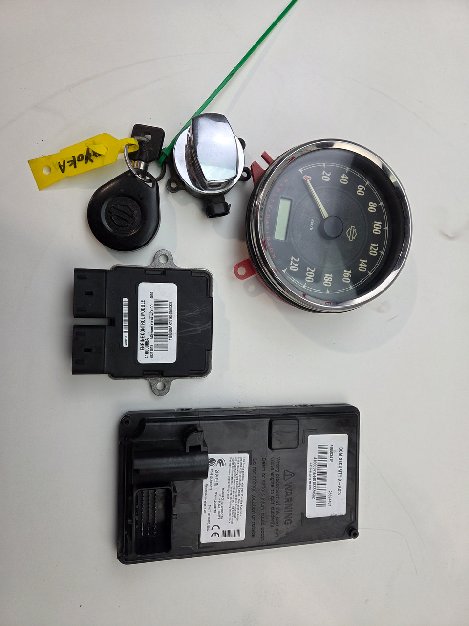Coded Fob ECM X Axis Security ignition switch key set Speedo