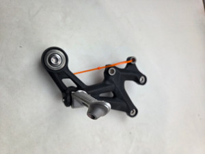 RH foot peg and mount Triumph Street Triple  660 675 R 13-16 T2081940