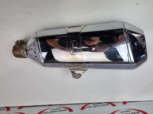 OEM Exhaust Muffler  Chrome BMW  R1250 RS R K54 K53  OEM Exhaust Muffler  Chrome BMW  R1250 RS R K54 K53