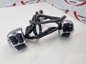 LH RH Chrome switch start lights horn 8 pin 6 pin Harley Davidson Softail Dyna 96-11 71682-06A LH RH Chrome switch start lights horn 8 pin 6 pin Harley Davidson Softail Dyna 96-11 71682-06A