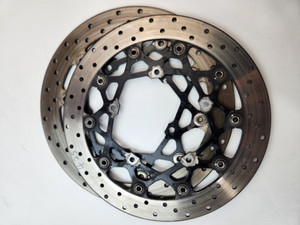 Front Brake Disc Pair Yamaha FZ1-N 06-14 FZ1-S 06-14 XVS1300CU 14-18 5D0-2581T-10