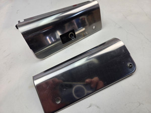 Triple clamp cover moulding pair Harley Davidson Softail Fat boy
