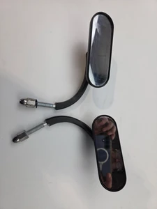 Arlen Ness Mini Oval Mirrors Harley Davidson Dyna Sportster Softail 13-412