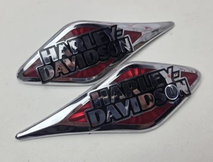 Tank Badge Medallion LH RH Harley Davidson Softail Heritage Fatboy 14100712BACD 14100713BACD