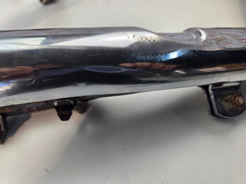 OEM Front rear exhaust header pipes shield Harley Davidson Dyna