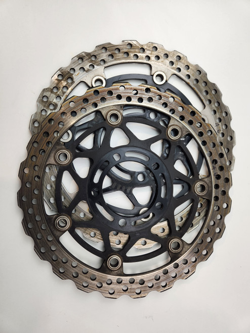 Front Brake Disc Pair Kawasaki ZX14 ZX1400 ZX14R Ninja 06-10 ZG1400 08-14 41080-0102-5C Front Brake Disc Pair Kawasaki ZX14 ZX1400 ZX14R Ninja 06-10 ZG1400 08-14 41080-0102-5C