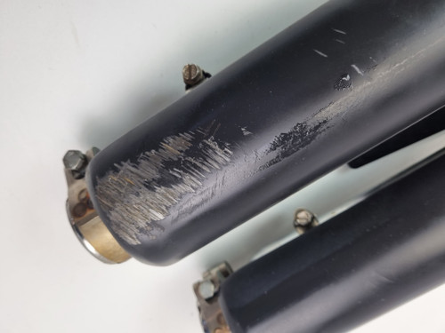 Vance and Hines Twin Slash exhaust muffler slip ons Indian Scout