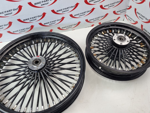 Fat spoke wheels 21in 16in Harley Davidson Sportster XL1200 XL883 08-22 Fat spoke wheels 21in 16in Harley Davidson Sportster XL1200 XL883 08-22