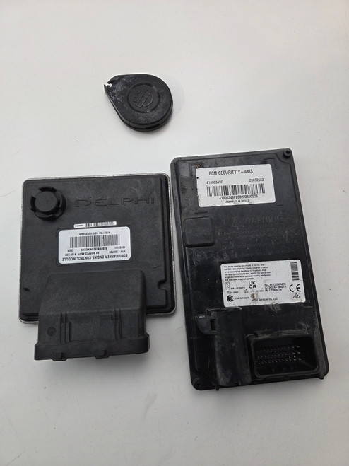 Coded ECM Y Axis Security BCM Fob Harley Davidson M8 Softail 41000349F 41001165