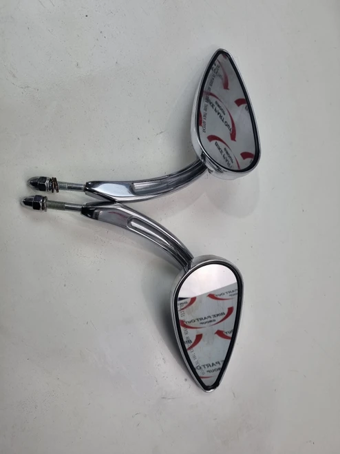 Wille G Skull teardrop mirrors Harley Davidson Dyna Softail Sportster 56000394