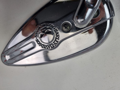 Wille G Skull teardrop mirrors Harley Davidson Dyna Softail