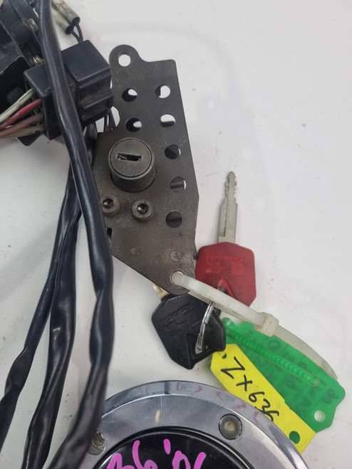 Coded Ignition switch lock key set CDI Kawasaki ZX6R ZX636