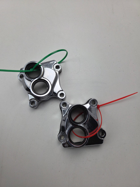 Chrome Tappet Lifter Front rear cover pair Harley Davidson Dyna 99-17 Softail 00-17 Tourer 99-16