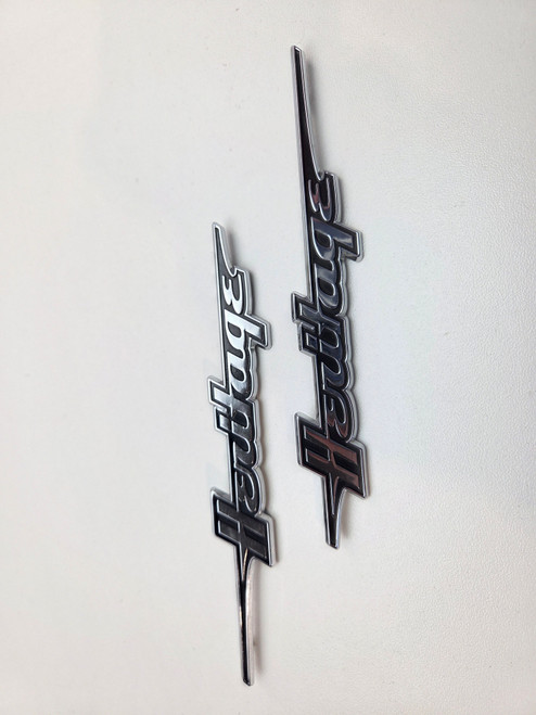Front fender trim badge pair Harley Davidson M8 Softail Heritage 18-24 61400415 61400513